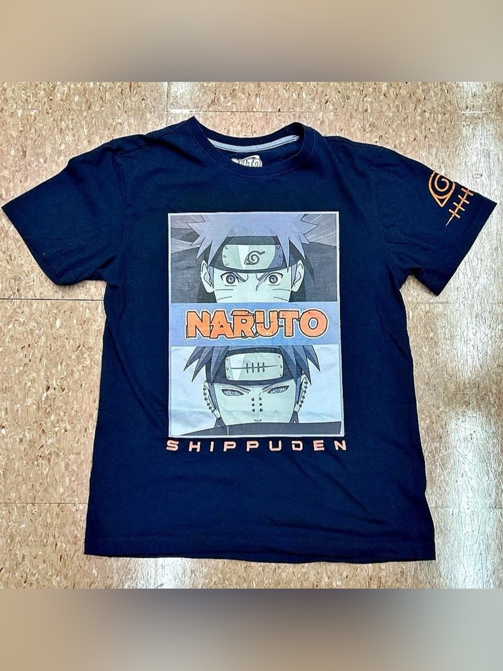 Naruto Shippuden Graphic Tee - Navy Blue